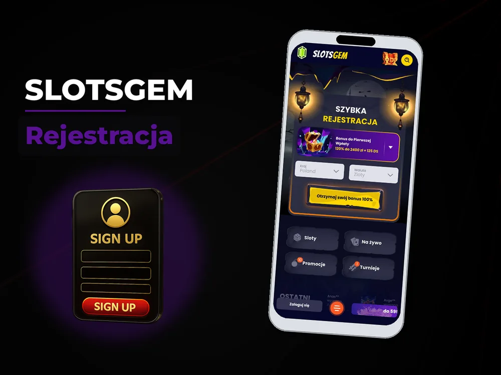 Slotsgem - Rejestracja