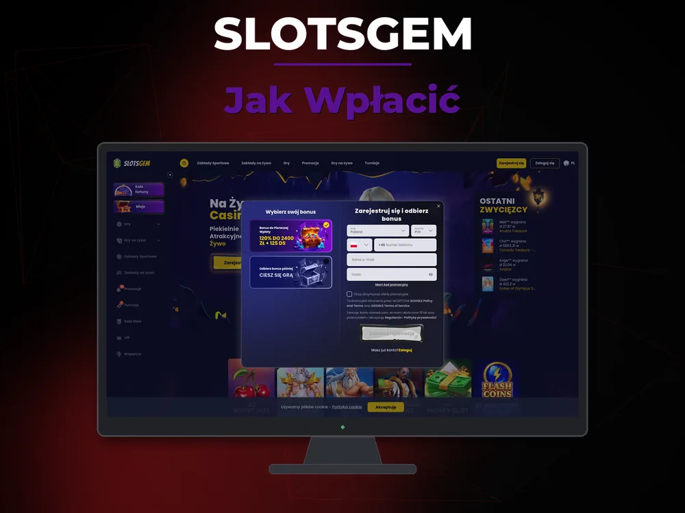 Slotsgem - Jak Wpłacić