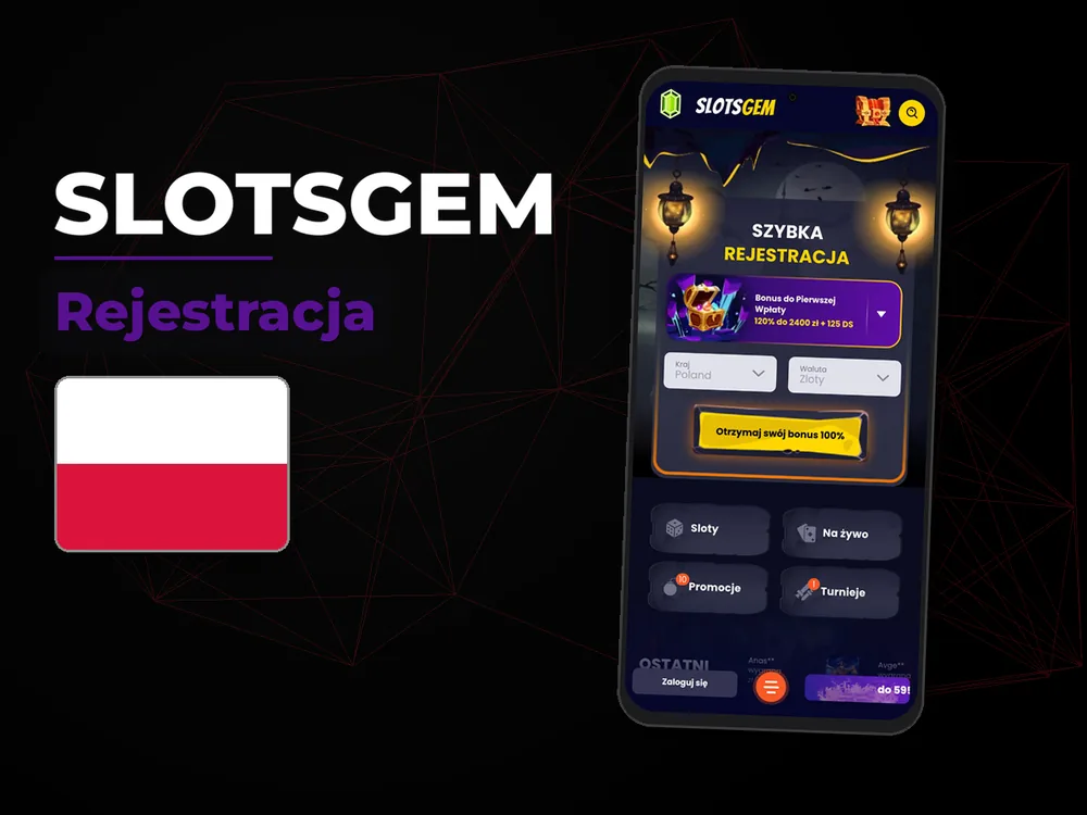Slotsgem - Rejestracja