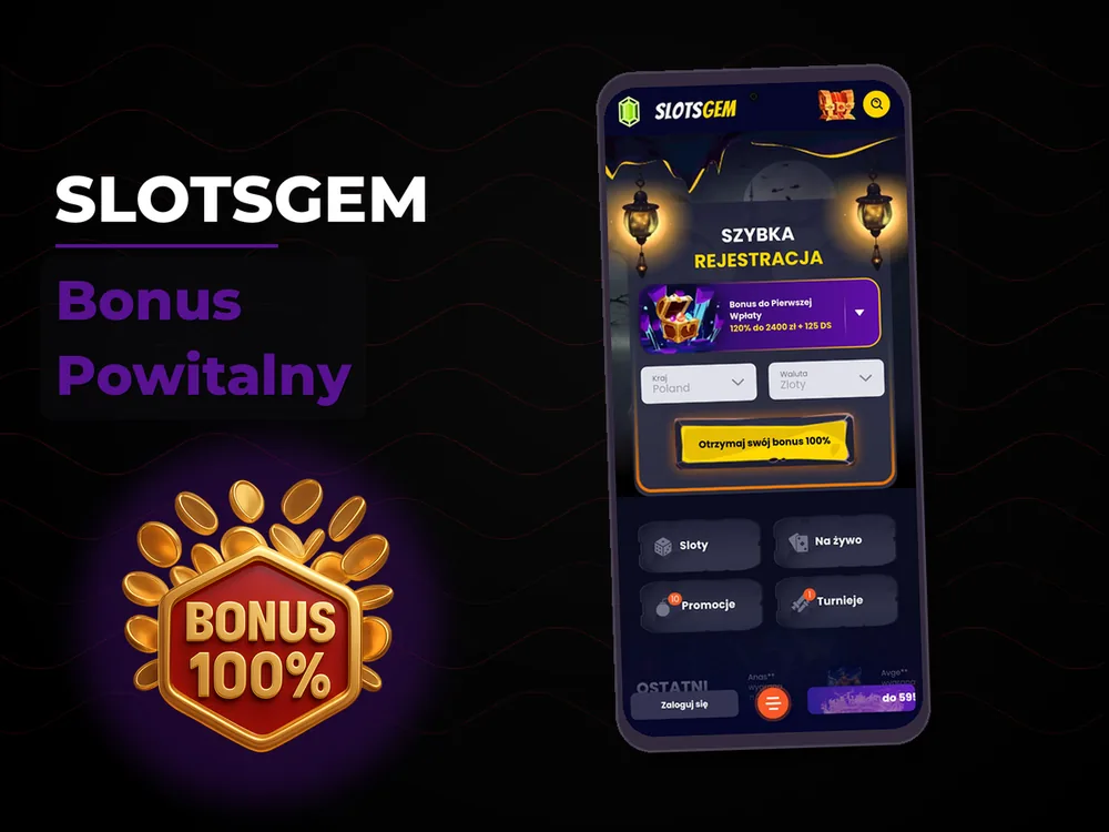Slotsgem - Bonus Powitalny
