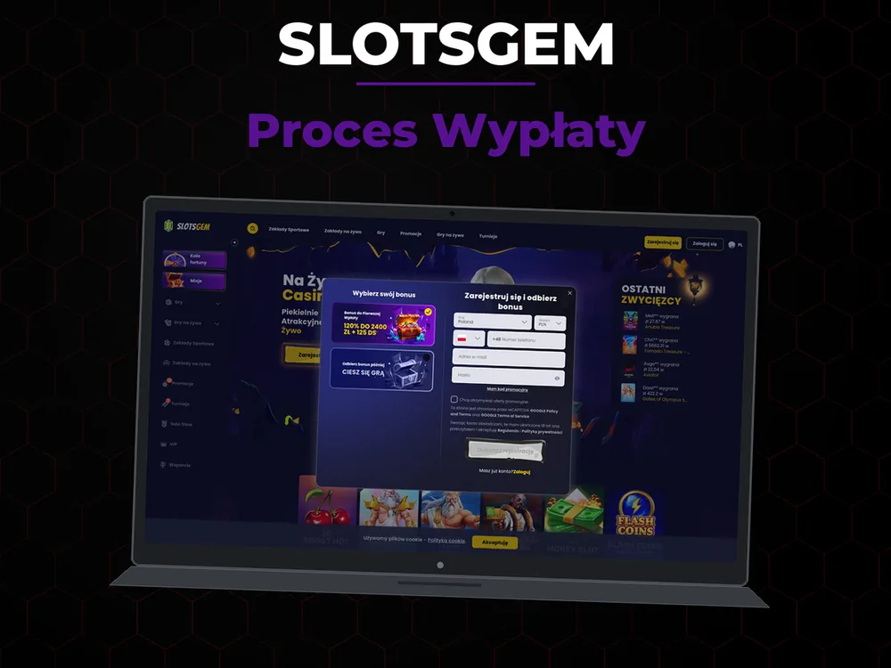 Slotsgem - Proces Wypłaty